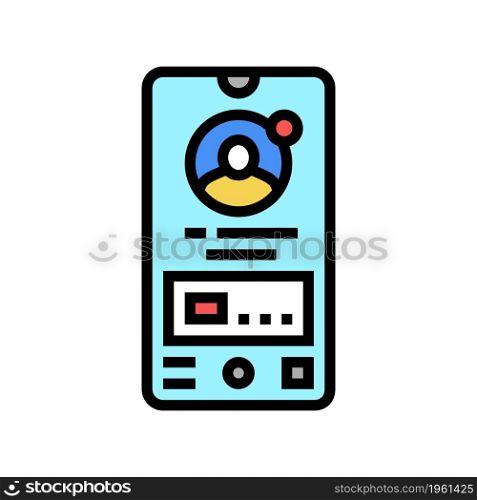 mobile application color icon vector. mobile application sign. isolated symbol illustration. mobile application color icon vector illustration
