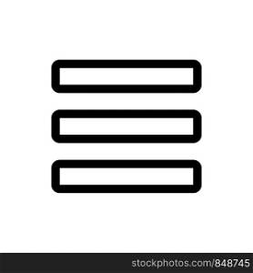 Mobile application hamburger menu setting interface