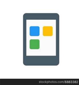mobile application, icon on isolated background