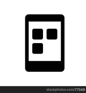 mobile application, icon on isolated background