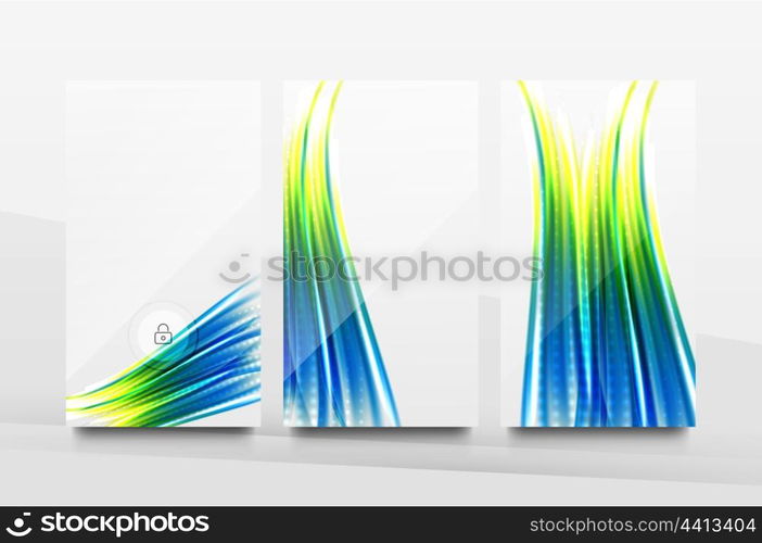 Mobile application interface background, user interface - UI. Smartphone screen mockup gui - wave pattern