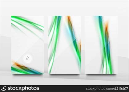 Mobile application interface background, user interface - UI. Smartphone screen mockup gui - wave pattern