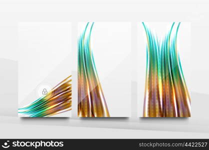 Mobile application interface background, user interface - UI. Smartphone screen mockup gui - wave pattern