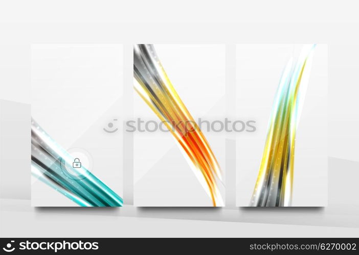 Mobile application interface background, user interface - UI. Smartphone screen mockup gui - wave pattern