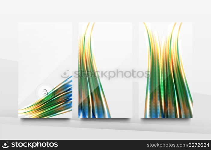 Mobile application interface background, user interface - UI. Smartphone screen mockup gui - wave pattern