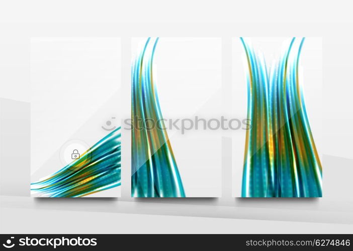 Mobile application interface background, user interface - UI. Smartphone screen mockup gui - wave pattern