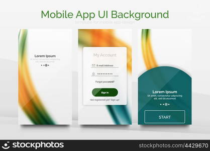 Mobile background ui. Mobile background ui - geometric abstract pattern. Application wallpaper blank layout