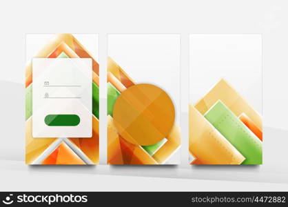 Mobile background ui. Mobile background ui - geometric abstract pattern. Application wallpaper blank layout