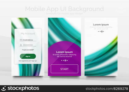 Mobile background ui. Mobile background ui - geometric abstract pattern. Application wallpaper blank layout