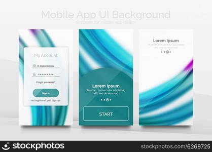 Mobile background ui. Mobile background ui - geometric abstract pattern. Application wallpaper blank layout