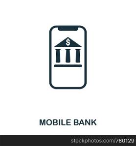 Mobile Bank icon. Flat style icon design. UI. Illustration of mobile bank icon. Pictogram isolated on white. Ready to use in web design, apps, software, print. Mobile Bank icon. Flat style icon design. UI. Illustration of mobile bank icon. Pictogram isolated on white. Ready to use in web design, apps, software, print.