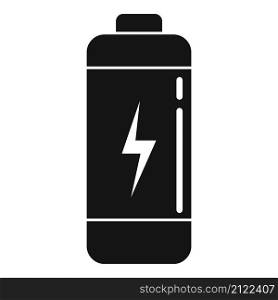 Mobile battery icon simple vector. Full power. Electric cell. Mobile battery icon simple vector. Full power