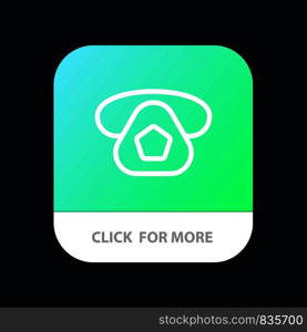 Mobile, Call, Telephone, Phone Mobile App Button. Android and IOS Line Version