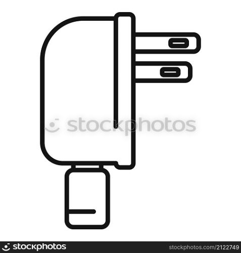 Mobile cell charger icon outline vector. Charge phone. Energy plug. Mobile cell charger icon outline vector. Charge phone