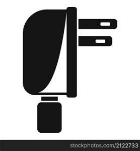 Mobile cell charger icon simple vector. Charge phone. Energy plug. Mobile cell charger icon simple vector. Charge phone