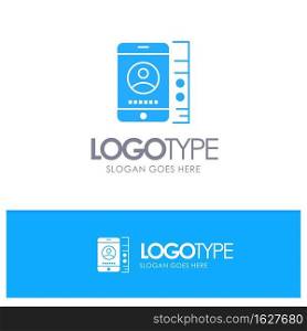 mobile, Cell, Service, Phone Blue Logo vector