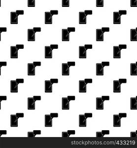 Mobile chatting pattern seamless in simple style vector illustration. Mobile chatting pattern vector