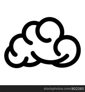 Mobile cloud icon. Simple illustration of mobile cloud vector icon for web. Mobile cloud icon, simple black style