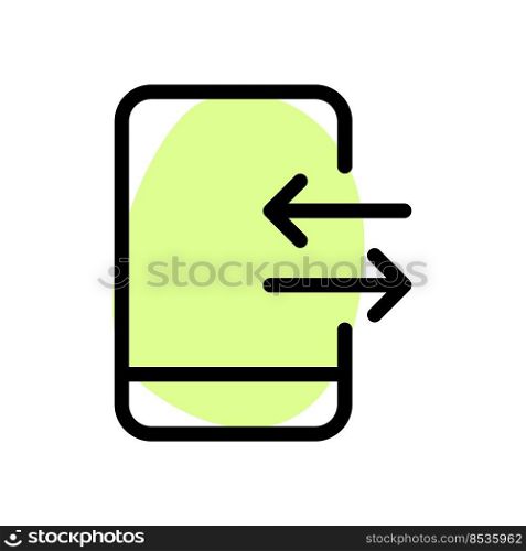 Mobile data cellular internet connection arrows Logotype