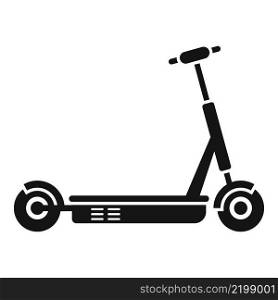 Mobile electric scooter icon simple vector. Kick transport. Eco modern. Mobile electric scooter icon simple vector. Kick transport