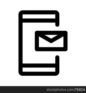 mobile email, icon on isolated background