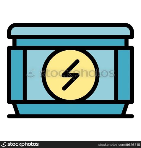 Mobile equipment icon outline vector. Electric energy. Gas machine color flat. Mobile equipment icon vector flat