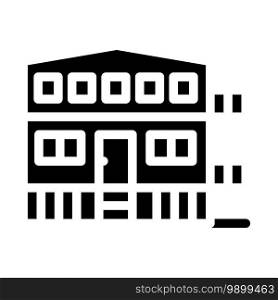 mobile house on stilts glyph icon vector. mobile house on stilts sign. isolated contour symbol black illustration. mobile house on stilts glyph icon vector illustration