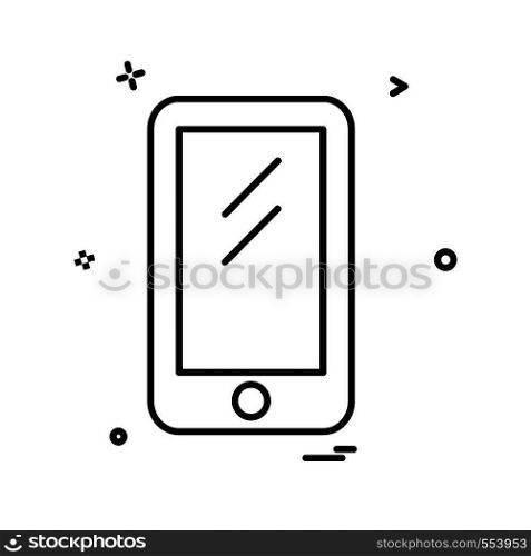 Mobile icon design vector