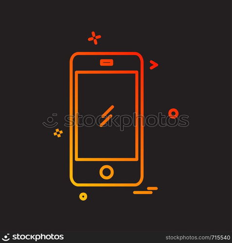 Mobile icon design vector