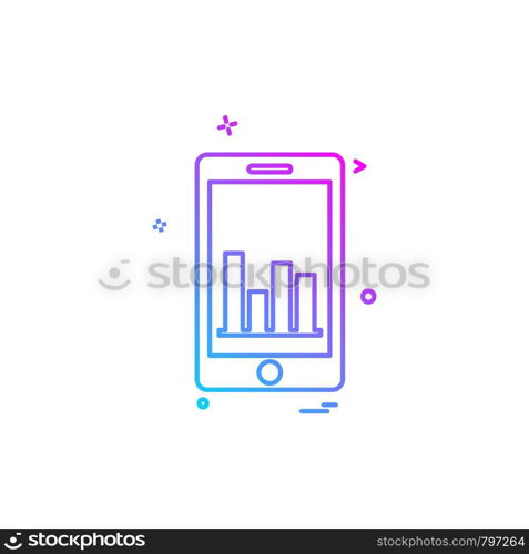 Mobile icon design vector
