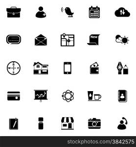 Mobile icons on white background, stock vector