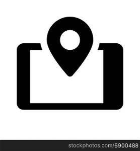 mobile location, icon on isolated background