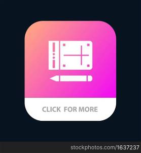 Mobile, Pencil, Online, Education Mobile App Icon Design