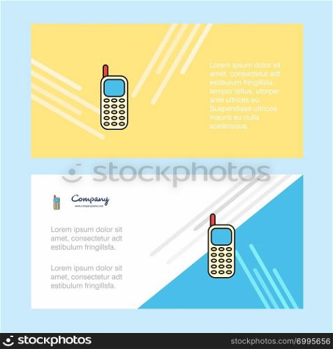 Mobile phone abstract corporate business banner template, horizontal advertising business banner.