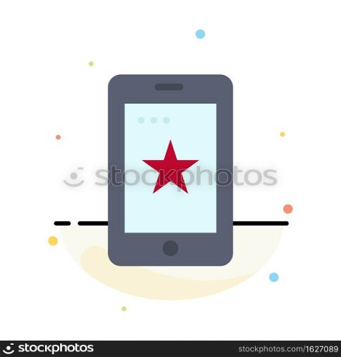 Mobile, Phone, Cell, Ireland Abstract Flat Color Icon Template