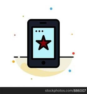 Mobile, Phone, Cell, Ireland Abstract Flat Color Icon Template