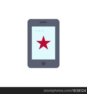 Mobile, Phone, Cell, Ireland  Flat Color Icon. Vector icon banner Template
