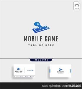 mobile phone design template animal concept controller - vector. mobile phone game logo design template concept controller