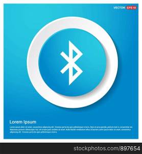 Mobile phone icon Abstract Blue Web Sticker Button - Free vector icon