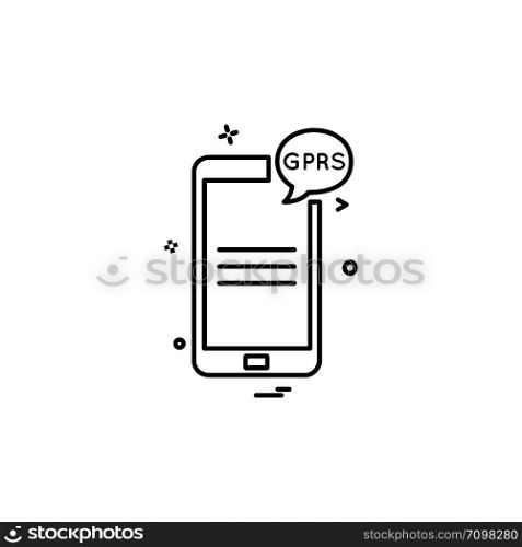 Mobile phone icon design vector