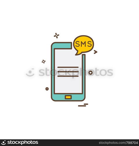 Mobile phone icon design vector