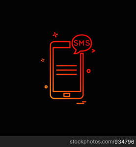 Mobile phone icon design vector