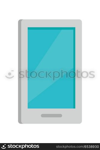 Mobile Phone Icon Isolated on White.. Mobile phone icon isolated on white. Cellphone communicator. Communication device. For mobile appliances, web design, buttons. Telephone or smartphone symbol. Flat style design. Vector illustration