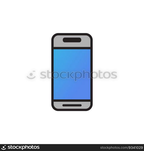 Mobile phone icon. Smartphone symbol. Vector illustration logo