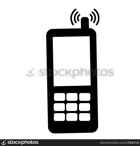 Mobile phone icon vector Vector illustration EPS10. Mobile phone icon vector on white background