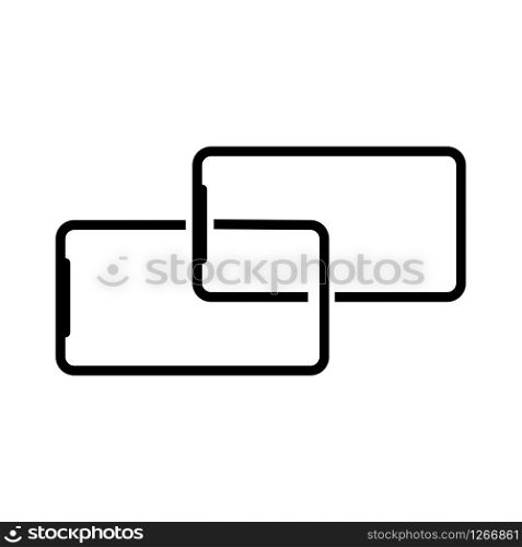 mobile phone link concept isolated stock vector illustration