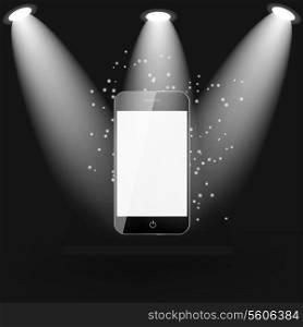 Mobile Phone on Shelve Vector illustration. EPS10