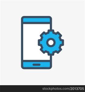 mobile phone repair icon vector illustration
