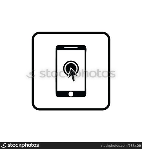 Mobile phone. Smartphone icon vector logo template