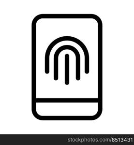 Mobile phone with in display finger print sensor